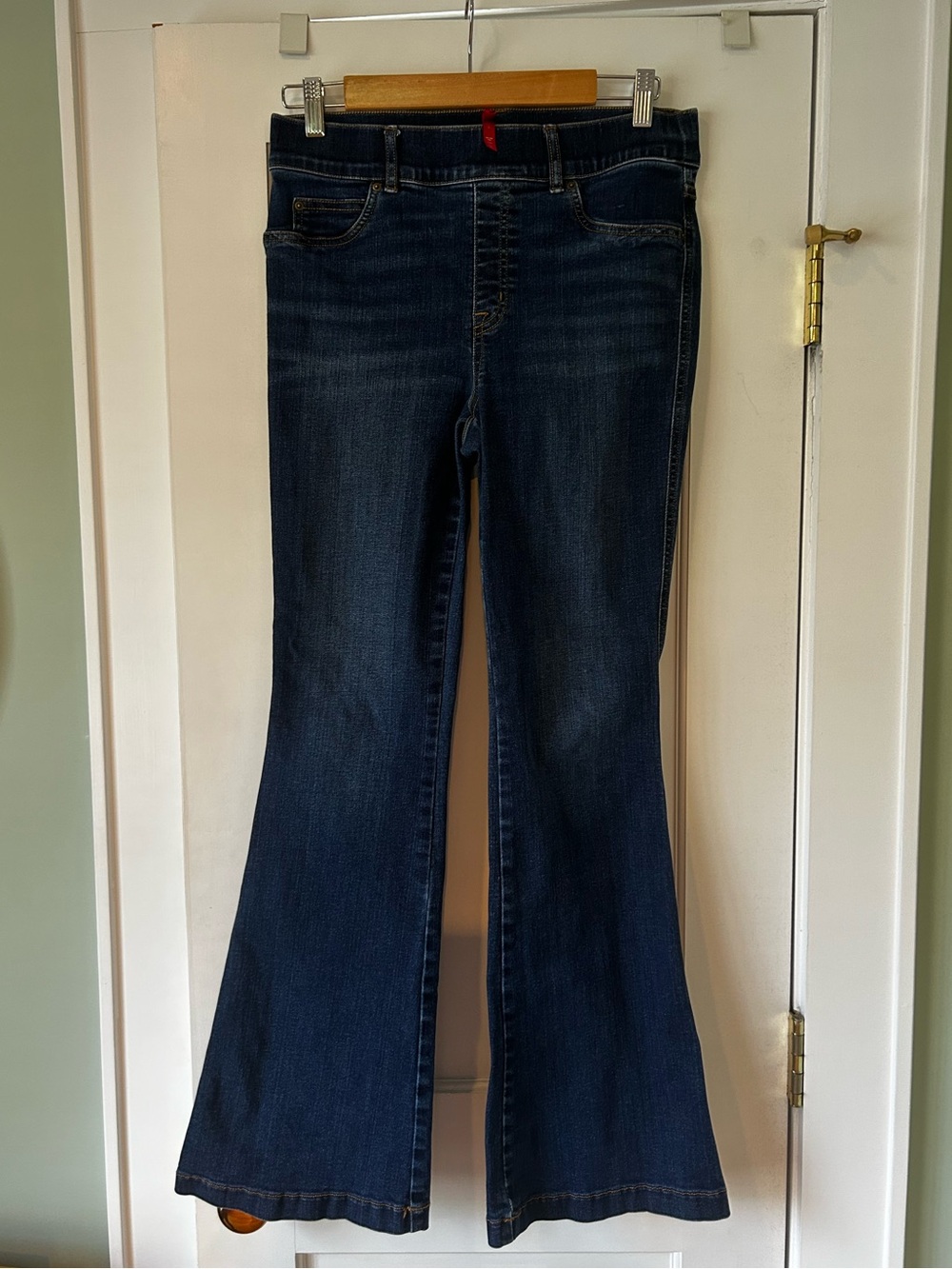 SPANX Dark Blue Flare Jeans Sz M